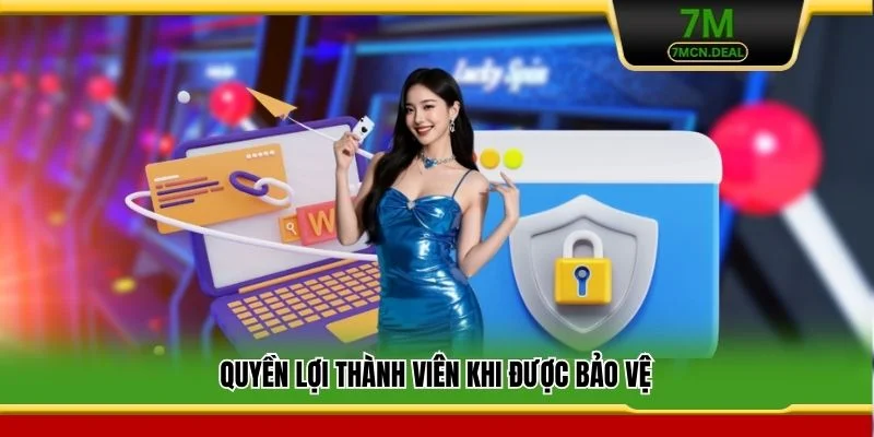Quyền Riêng Tư 7M - Cam Kết Bảo Mật Uy Tín Hàng Đầu 3 Quyền lợi thành viên khi được bảo vệ